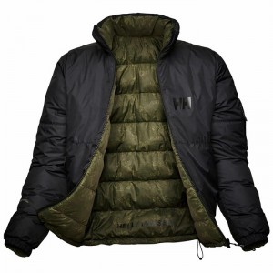 Férfi Helly Hansen Active Reversible Aop Alkalmi Dzsekik Fekete | KDBIW-2987
