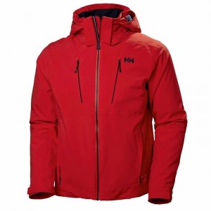 Férfi Helly Hansen Alpha 3.0 Síkabátok Piros | FBVWI-4367