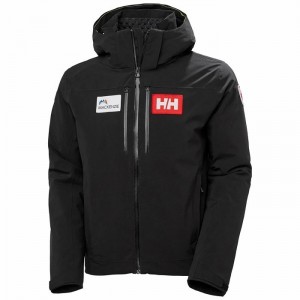 Férfi Helly Hansen Alpha Lifaloft Insulated Síkabátok Fekete | MLFCB-9017