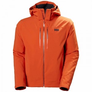 Férfi Helly Hansen Alpha Lifaloft Insulated Síkabátok Piros Narancssárga | SKGIW-3587