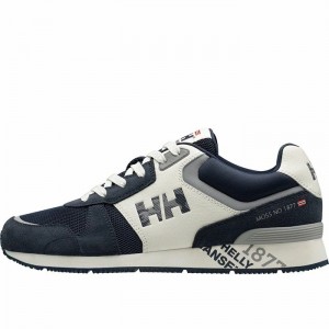 Férfi Helly Hansen Anakin Leather Alkalmi Cipő Sötétkék | HZNLT-0851