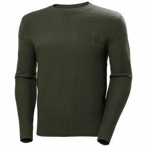 Férfi Helly Hansen Arctic Ocean Knit Pulóverek Szürke | TQXVF-7098