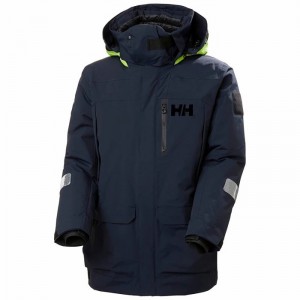 Férfi Helly Hansen Arctic Ocean Vitorlás Dzsekik Sötétkék | UTYOC-9063