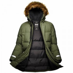 Férfi Helly Hansen Barents Alkalmi Dzsekik Szürke Zöld | HSPMV-3965