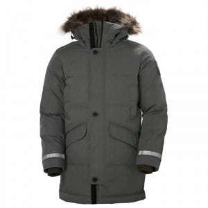 Férfi Helly Hansen Barents Alkalmi Dzsekik Szürke | RMKQB-6384