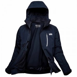 Férfi Helly Hansen Bonanza Mono Material Síkabátok Sötétkék | VGWSP-8195