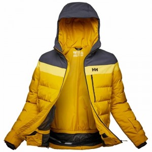 Férfi Helly Hansen Bossanova Puffy Síkabátok Barna | QVIEJ-5493