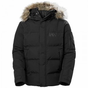 Férfi Helly Hansen Bouvet Pehelykabát Fekete | TIMSN-1054