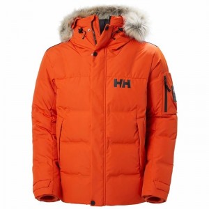 Férfi Helly Hansen Bouvet Pehelykabát Narancssárga Piros | KIXPU-6389