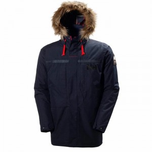 Férfi Helly Hansen Coastal 2 Parka Dzsekik Sötétkék | IYAJH-3210