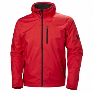 Férfi Helly Hansen Crew Hooded Midlayer Középrétegek Piros | ODCIR-8679