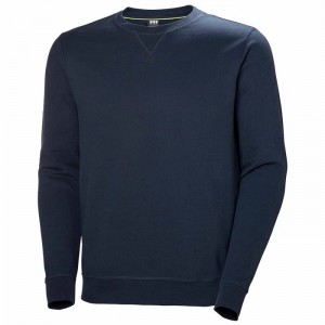 Férfi Helly Hansen Crew Pulóverek Sötétkék | SRWFA-7041