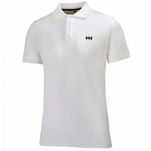 Férfi Helly Hansen Driftline Pólóing Fehér | TLVUW-0246