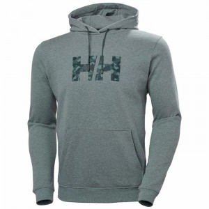 Férfi Helly Hansen F2f Organic Cottonhooded Pulóverek Szürke | OJTCK-9857
