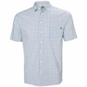 Férfi Helly Hansen Fjord Qd Ss Ingek Fehér | OMLXQ-1862