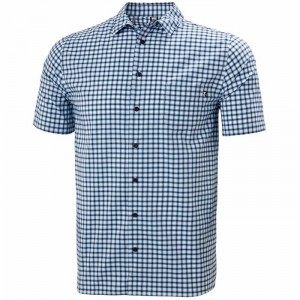 Férfi Helly Hansen Fjord Qd Ss Ingek Sötétkék | TLFCI-8417