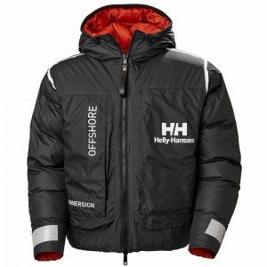 Férfi Helly Hansen Hh Arc Reversible Puffer Alkalmi Dzsekik Fekete | HUJYP-8350