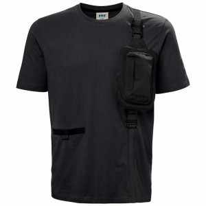 Férfi Helly Hansen Hh Arc S21 Ocean Póló Fekete | TPRCS-3415