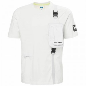 Férfi Helly Hansen Hh Arc S21 Ocean Póló Szürke Fehér | CJFXG-6704