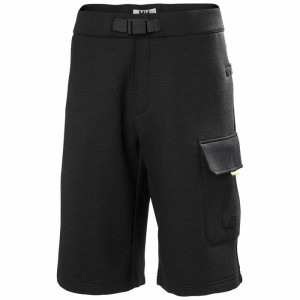 Férfi Helly Hansen Hh Arc S21 Ocean Sweat Rövidnadrág Fekete Szürke | BPTSY-1023