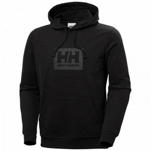 Férfi Helly Hansen Hh Boxhooded Pulóverek Fekete | MFZHR-6984