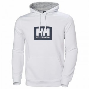 Férfi Helly Hansen Hh Boxhooded Pulóverek Fehér | NLTFX-5697