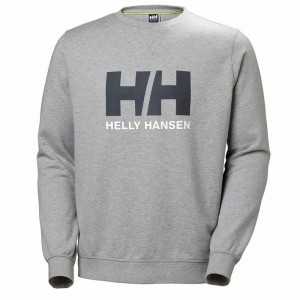 Férfi Helly Hansen Hh Logo Crew Sweat Pulóverek Szürke | SNYBH-4651