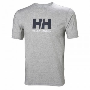 Férfi Helly Hansen Hh Logo Póló Szürke | VOUHW-0581