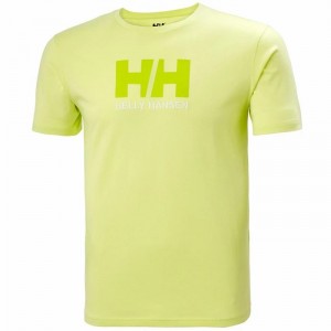 Férfi Helly Hansen Hh Logo Póló Világos Zöld | QDASR-2647
