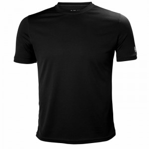 Férfi Helly Hansen Hh Tech Póló Fekete | QKADN-4807