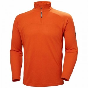 Férfi Helly Hansen Hp 1/2 Zip Up Pullover Pulóverek Piros Narancssárga | NYWEF-5837