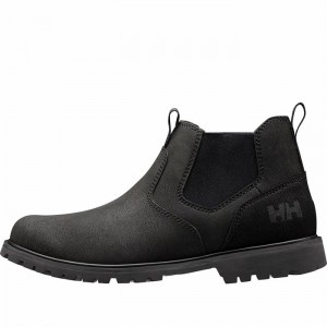 Férfi Helly Hansen Keystone Chelsea Primaloft Téli Bakancs Fekete | PIVYU-6127