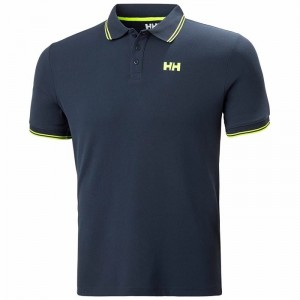 Férfi Helly Hansen Kos Pólóing Sötétkék Világos Zöld | VOTWL-9832