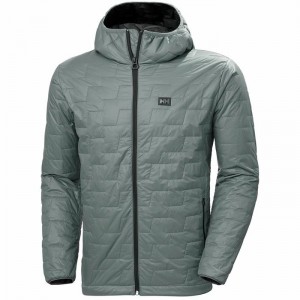 Férfi Helly Hansen Lifaloft Hooded Túradzsekik Szürke | SRODI-9428