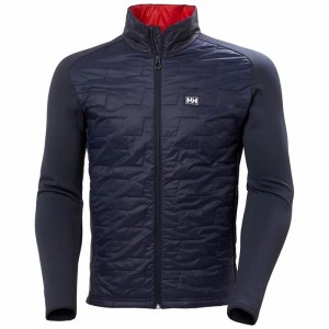 Férfi Helly Hansen Lifaloft Hybrid Pehelykabátok Sötétkék | ENWKJ-5872