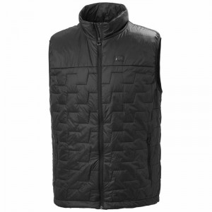 Férfi Helly Hansen Lifaloft Szigetelt Mellények Fekete | DTHVB-4926