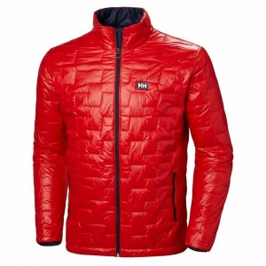 Férfi Helly Hansen Lifaloft Túradzsekik Piros | PANXO-6834