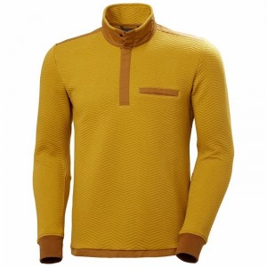 Férfi Helly Hansen Lillo Snap Pullover Pulóverek Barna | TQYIO-0956
