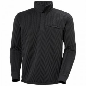 Férfi Helly Hansen Lillo Snap Pullover Pulóverek Szürke | MANUI-8230