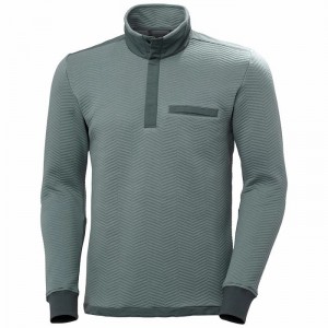 Férfi Helly Hansen Lillo Snap Pullover Pulóverek Szürke | TWKZS-7053