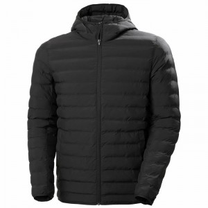 Férfi Helly Hansen Mono Material Hooded Középrétegek Fekete | VIBJE-1245