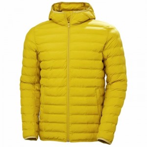 Férfi Helly Hansen Mono Material Hooded Középrétegek Barna Sárga | PFHYB-5237