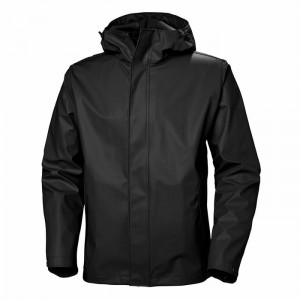 Férfi Helly Hansen Moss Esőkabátok Fekete | BKJGY-5294