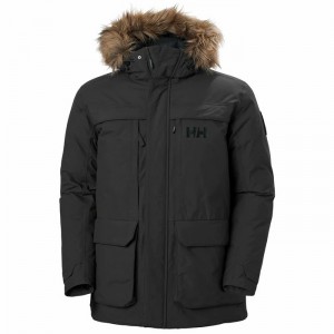 Férfi Helly Hansen Nordsjo Parka Dzsekik Fekete | FHQWO-6841