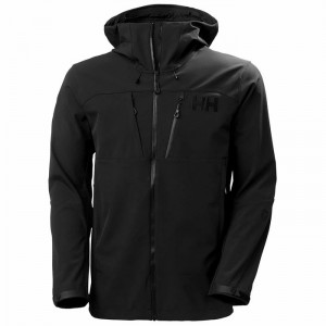 Férfi Helly Hansen Odin Mountain Soft Shell Dzsekik Fekete | UATCY-4569