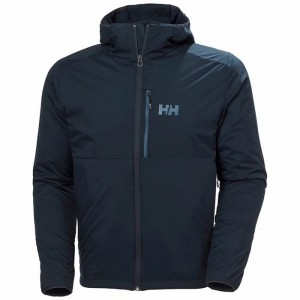 Férfi Helly Hansen Odin Stretch Hooded Light Szigetelt Kabátok Sötétkék | XIKNM-8679