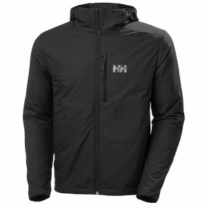 Férfi Helly Hansen Odin Stretch Hooded Light Kültéri Dzsekik Fekete | VGQEL-9743