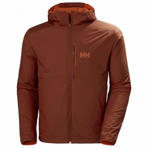 Férfi Helly Hansen Odin Stretch Hooded Light Kültéri Dzsekik Barna | YHPKR-9785