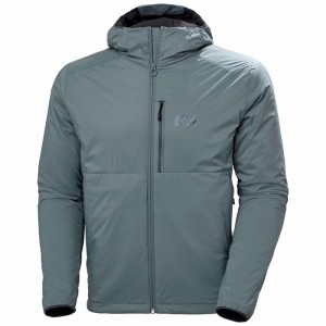 Férfi Helly Hansen Odin Stretch Hooded Light Kültéri Dzsekik Szürke | KXSQZ-0927