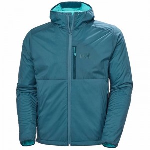 Férfi Helly Hansen Odin Stretch Hooded Light Kültéri Dzsekik Türkiz | ZACEL-6758